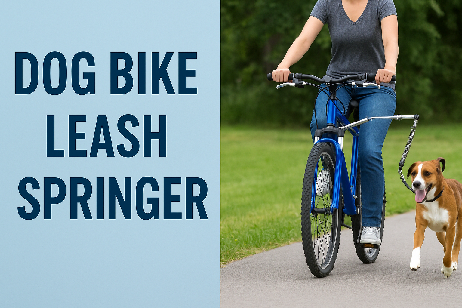 Dog Bike Leash Springer
