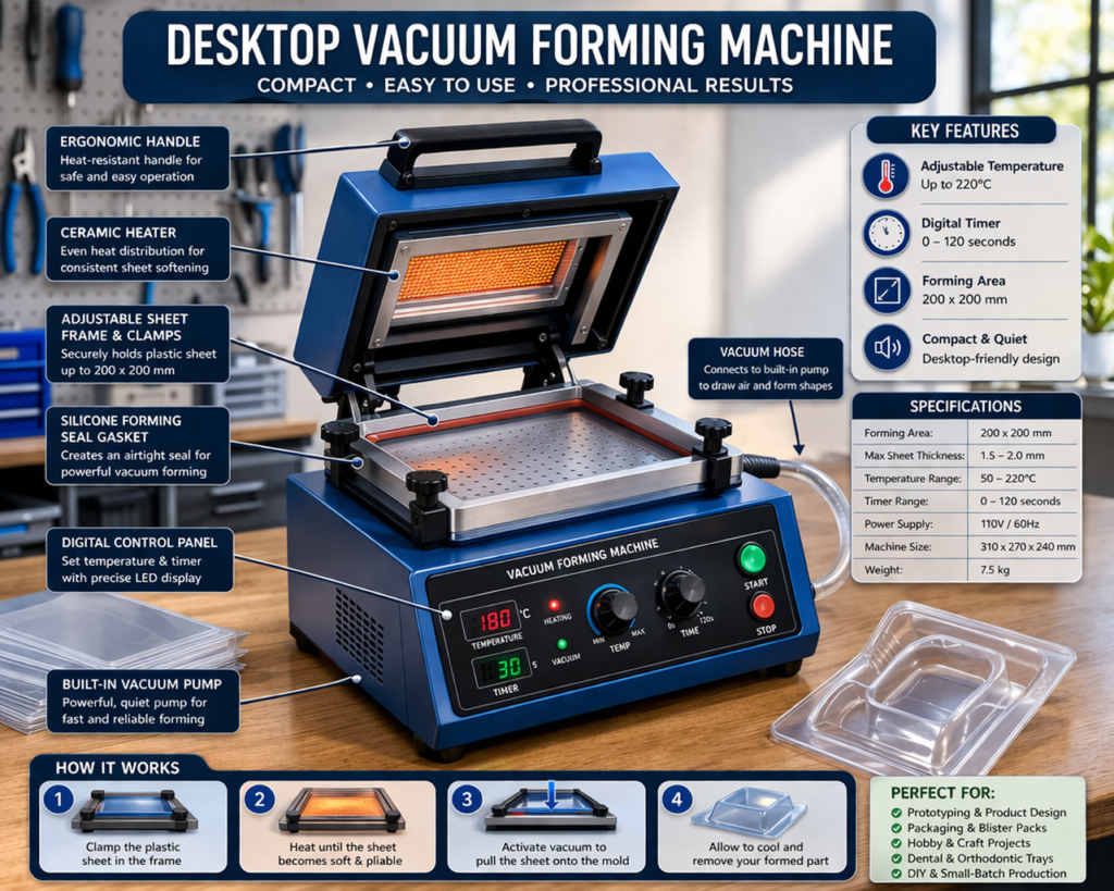 Desktop Vacuum Forming Machine