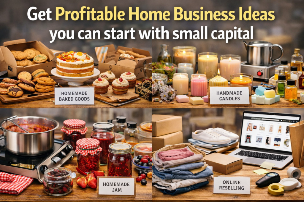Get profitable home business ideas you can start with small capital