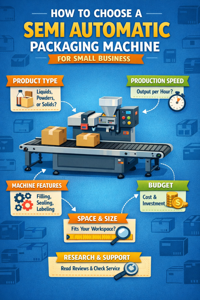 semi automatic packaging machine for small business