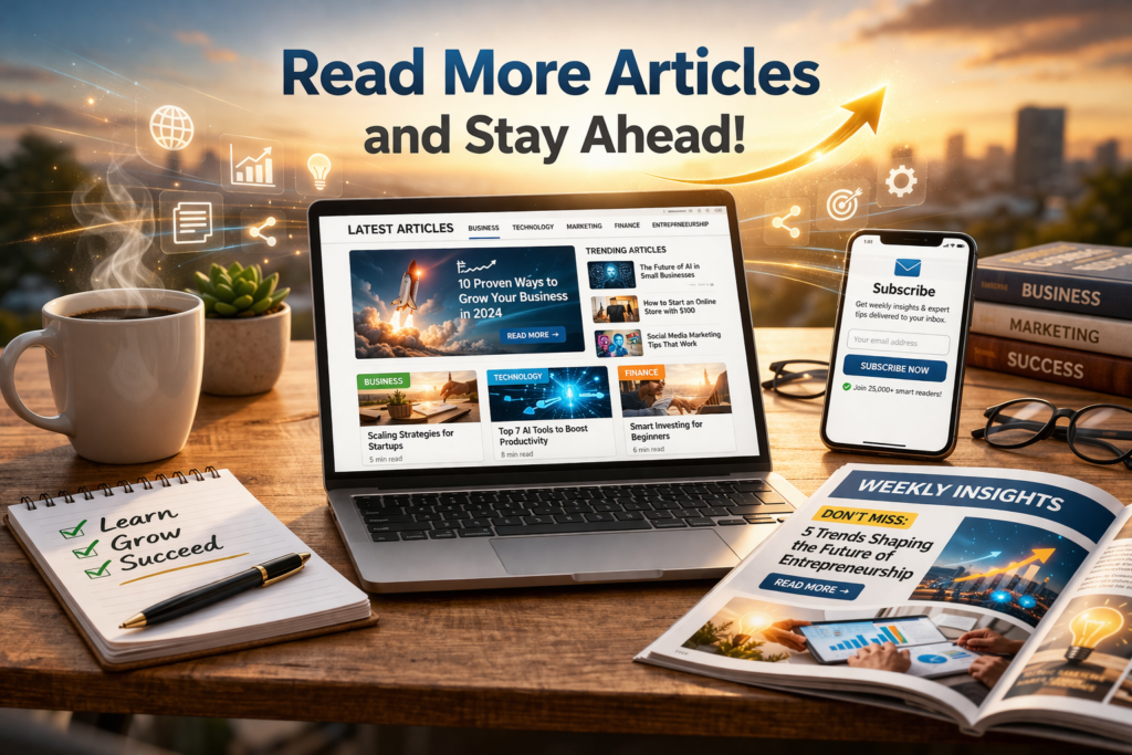 Read more articles and stay ahead