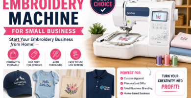 Portable Embroidery Machine for Small Business