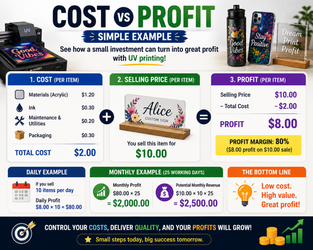 UV printing business startup cost 2026